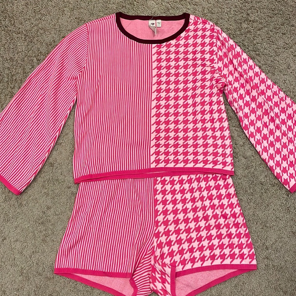 Knit tee and shorts. NWOT